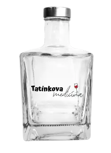 Skleněná láhev Tatínkova medicínka