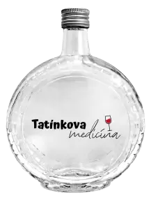 Skleněná láhev Tatínkova medicínka