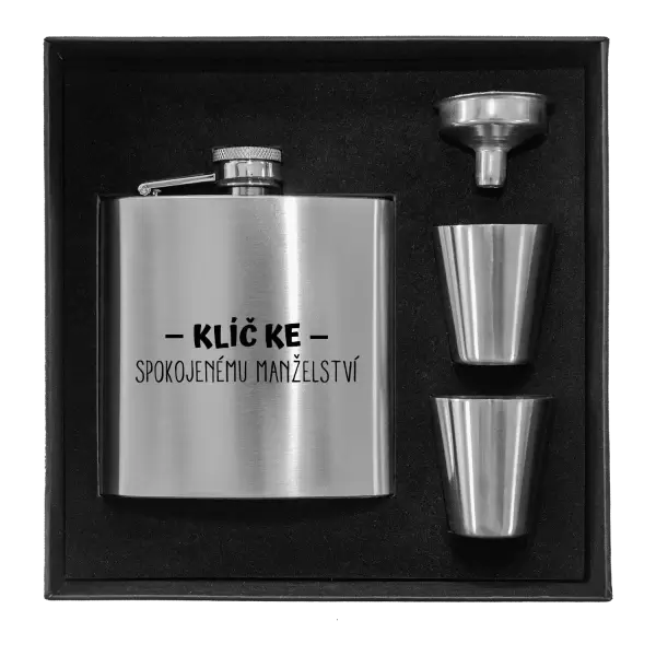 Placatka v krabičce Klíč ke spokojenému manželství