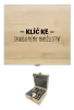 Whisky sada v krabičce Klíč ke spokojenému manželství