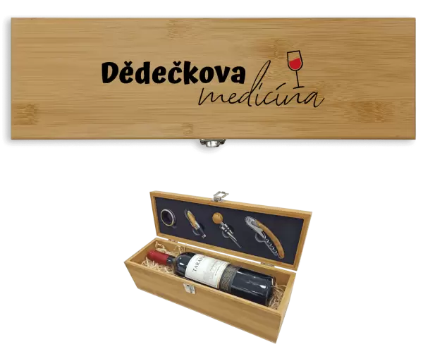 Dárková sada na víno Dědečkova medicína