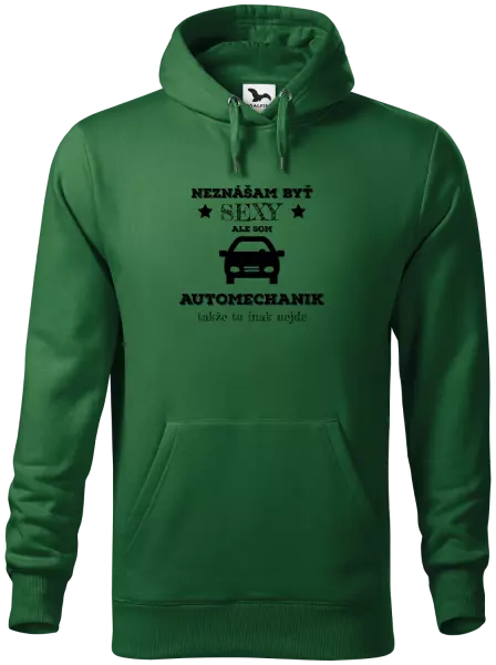 Pánska mikina Neznášam býť sexy, ale som automechanik