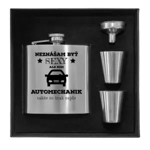 Ploskačka v krabičke Neznášam býť sexy, ale som automechanik