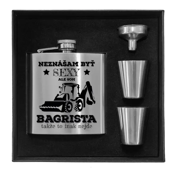 Ploskačka v krabičke Neznášám býť sexy, ale som bagrista