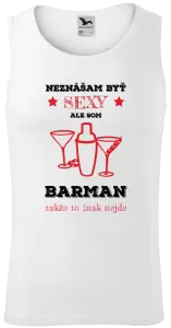 Pánske tielko Neznášám byť sexy, ale som barman