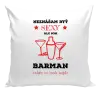 Vankúš Neznášám byť sexy, ale som barman