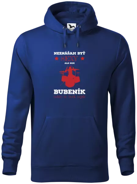Pánska mikina Neznášám byť sexy, ale som bubeník