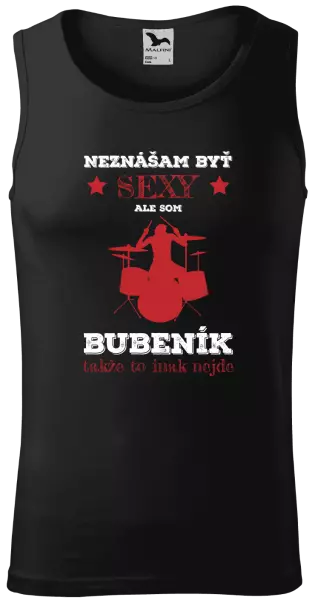 Pánske tielko Neznášám byť sexy, ale som bubeník