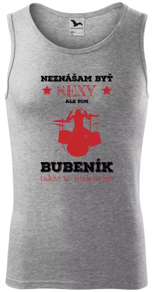 Pánske tielko Neznášám byť sexy, ale som bubeník