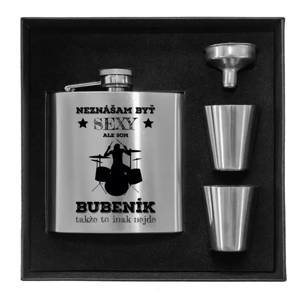 Ploskačka v krabičke Neznášám byť sexy, ale som bubeník