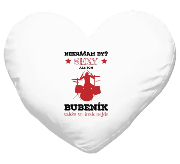 Vankúš Neznášám byť sexy, ale som bubeník