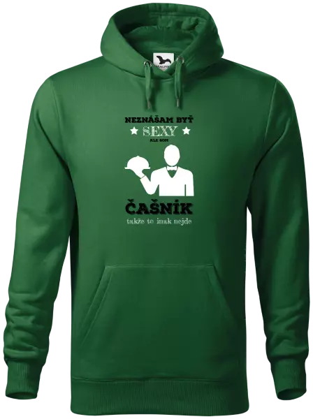 Pánska mikina Neznášám byť sexy, ale som čašník