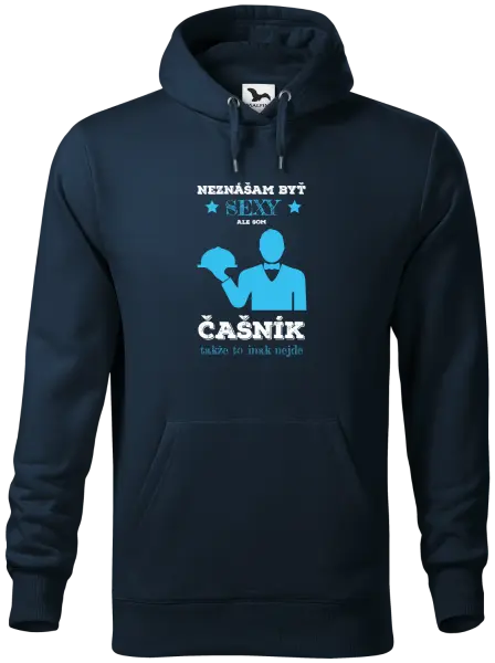 Pánska mikina Neznášám byť sexy, ale som čašník