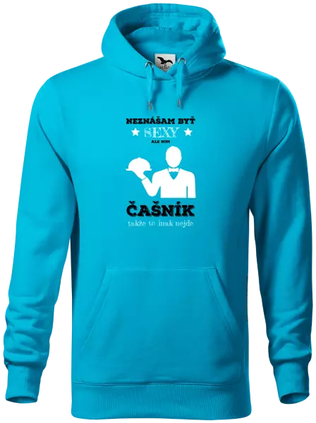 Pánska mikina Neznášám byť sexy, ale som čašník