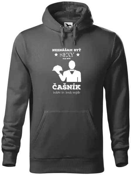 Pánska mikina Neznášám byť sexy, ale som čašník