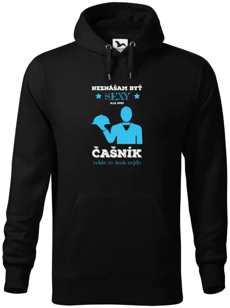 Pánska mikina Neznášám byť sexy, ale som čašník