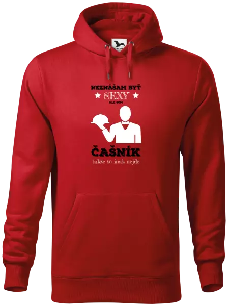 Pánska mikina Neznášám byť sexy, ale som čašník