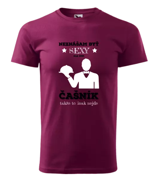 Pánske tričko Neznášám byť sexy, ale som čašník
