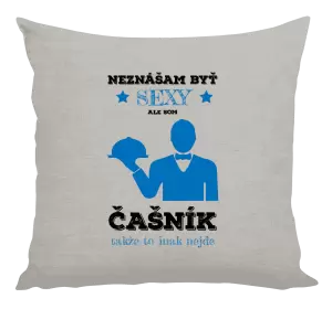 Vankúš Neznášám byť sexy, ale som čašník