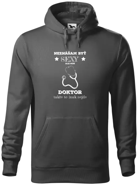 Pánska mikina Neznášám byť sexy, ale som doktor