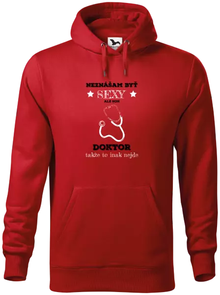 Pánska mikina Neznášám byť sexy, ale som doktor