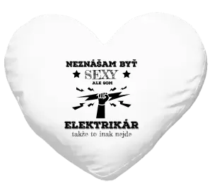 Vankúš Neznášám byť sexy, ale som elektrikár