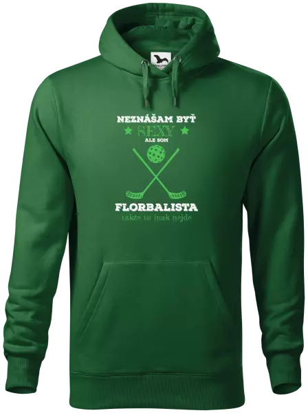Pánska mikina Neznášám byť sexy, ale som florbalista