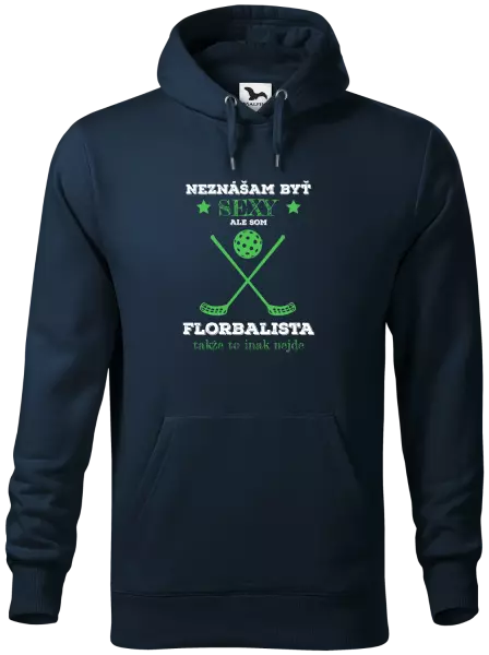 Pánska mikina Neznášám byť sexy, ale som florbalista
