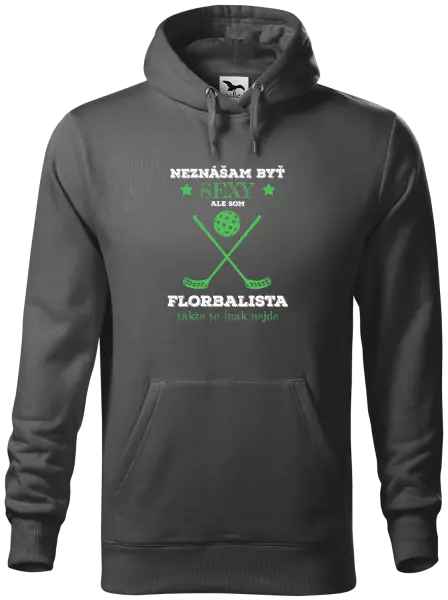Pánska mikina Neznášám byť sexy, ale som florbalista