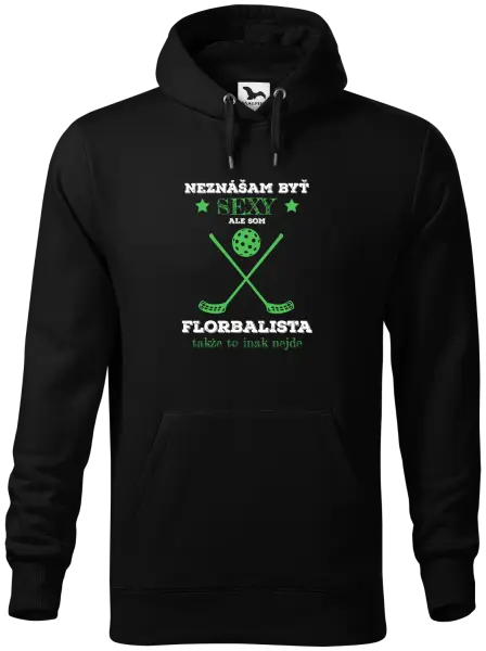 Pánska mikina Neznášám byť sexy, ale som florbalista