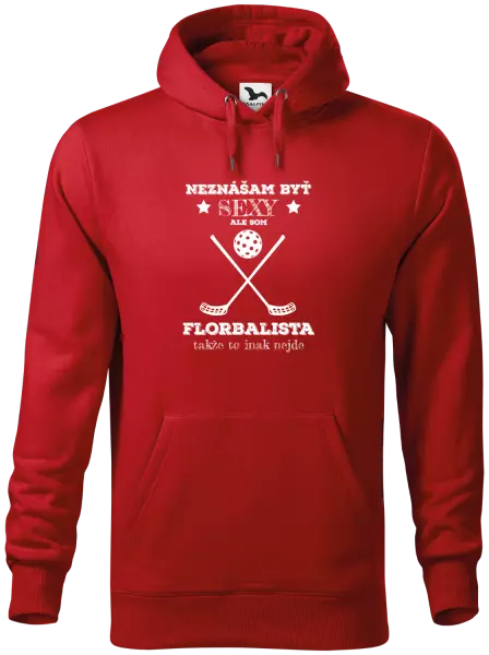 Pánska mikina Neznášám byť sexy, ale som florbalista