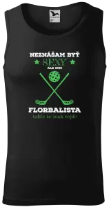 Pánske tielko Neznášám byť sexy, ale som florbalista