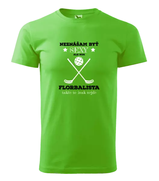 Pánske tričko Neznášám byť sexy, ale som florbalista