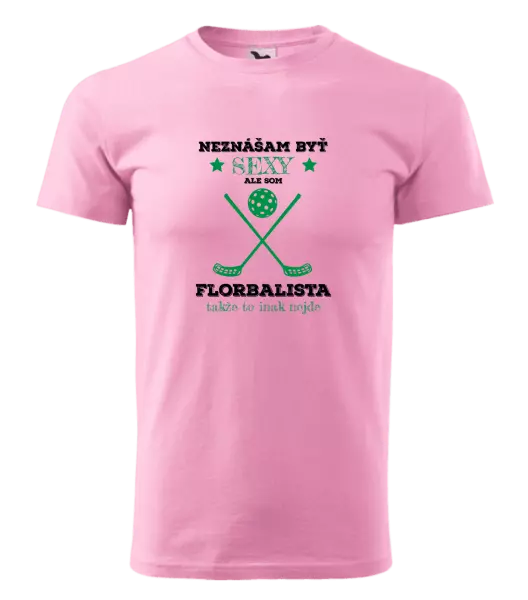 Pánske tričko Neznášám byť sexy, ale som florbalista