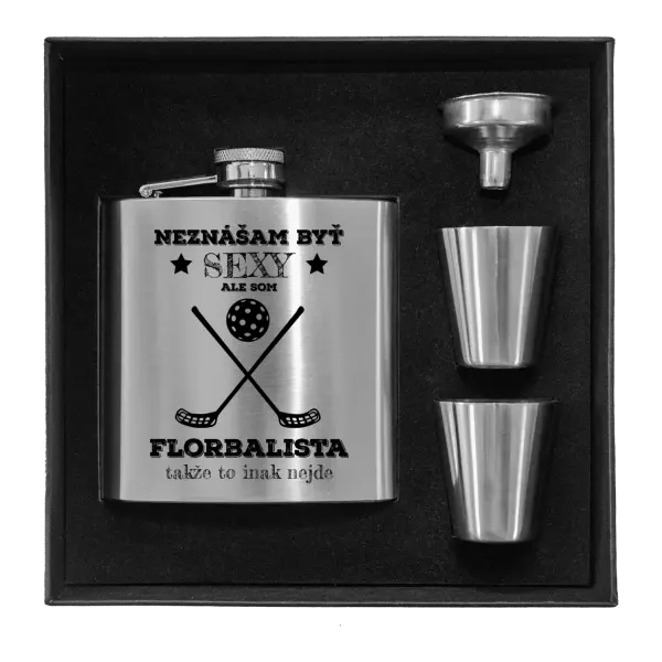 Ploskačka v krabičke Neznášám byť sexy, ale som florbalista