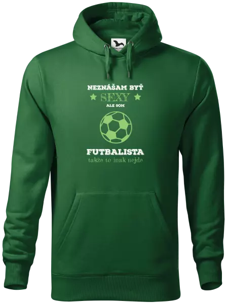 Pánska mikina Neznášám byť sexy, ale som futbalista