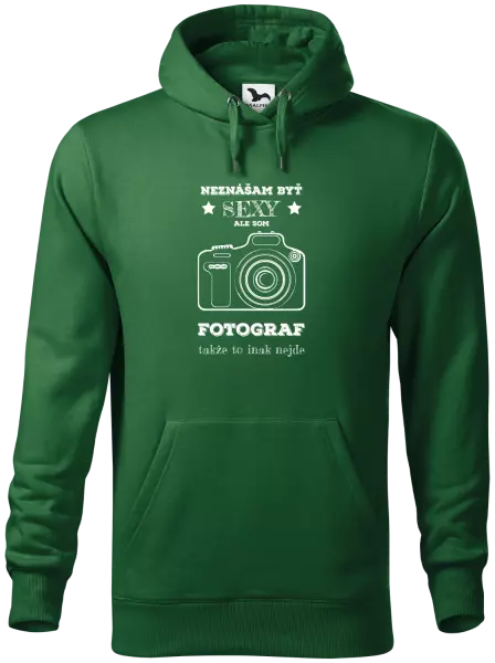 Pánska mikina Neznášám byť sexy, ale som fotograf