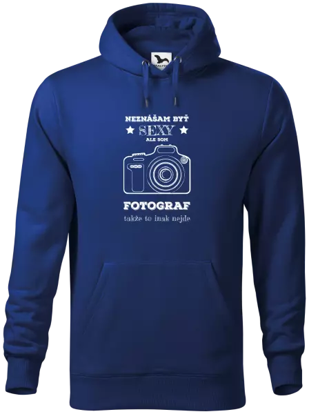 Pánska mikina Neznášám byť sexy, ale som fotograf