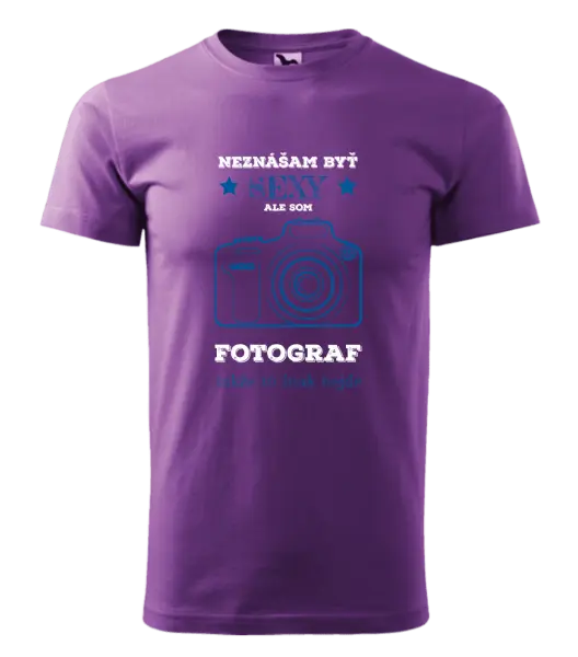 Pánske tričko Neznášám byť sexy, ale som fotograf