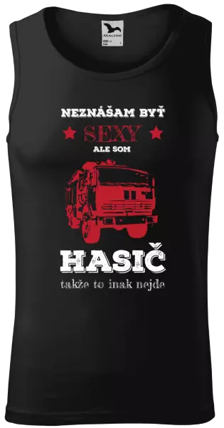 Pánske tielko Neznášám byť sexy, ale som hasič