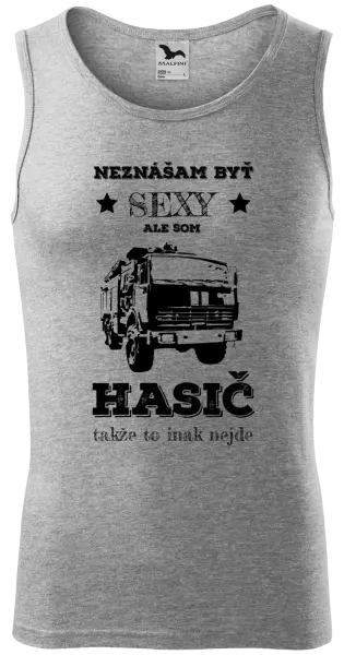 Pánske tielko Neznášám byť sexy, ale som hasič