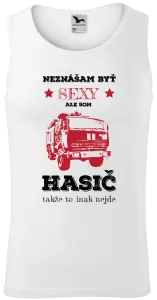Pánske tielko Neznášám byť sexy, ale som hasič
