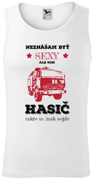 Pánske tielko Neznášám byť sexy, ale som hasič