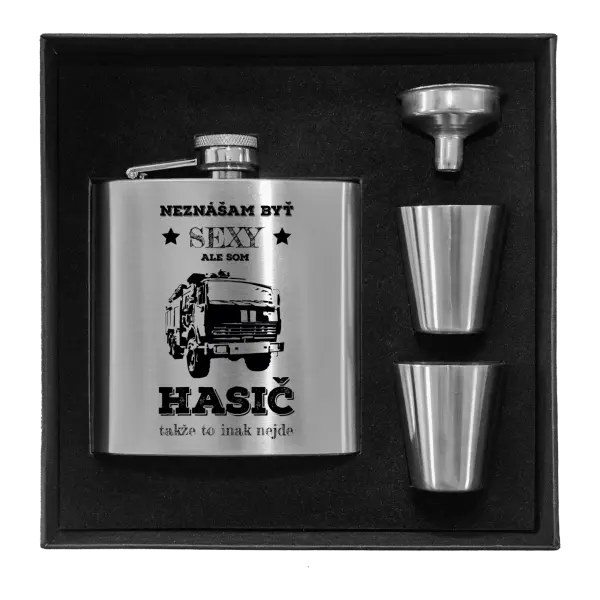 Ploskačka v krabičke Neznášám byť sexy, ale som hasič