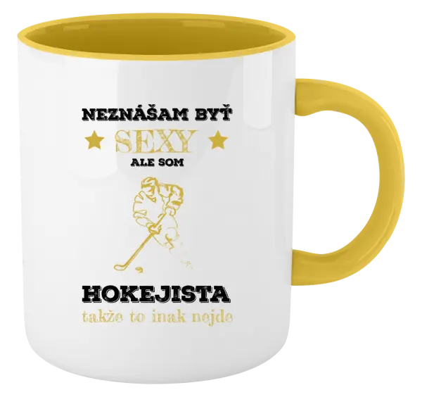 Hrnček  Neznášám byť sexy, ale som hokejista