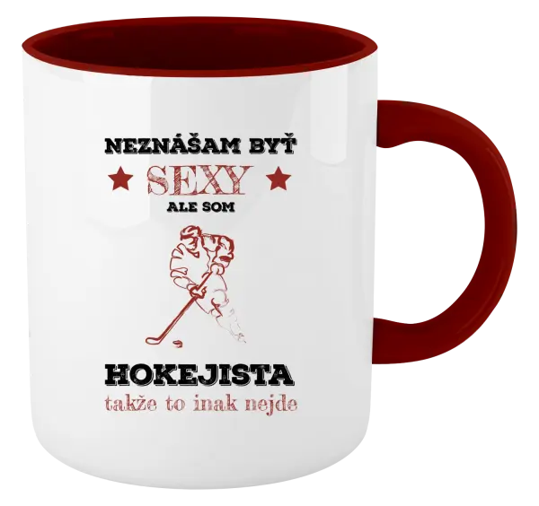 Hrnček  Neznášám byť sexy, ale som hokejista