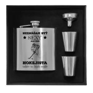 Ploskačka v krabičke Neznášám byť sexy, ale som hokejista