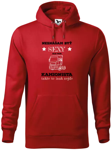 Pánska mikina Neznášam byť sexy, ale som kamionista