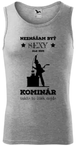 Pánske tielko Neznášam byť sexy, ale som kominár