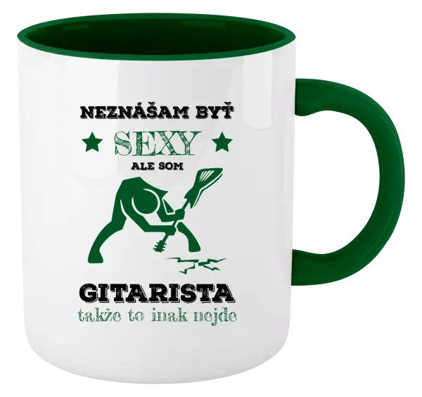 Hrnček  Neznášam byť sexy, ale som gitarista